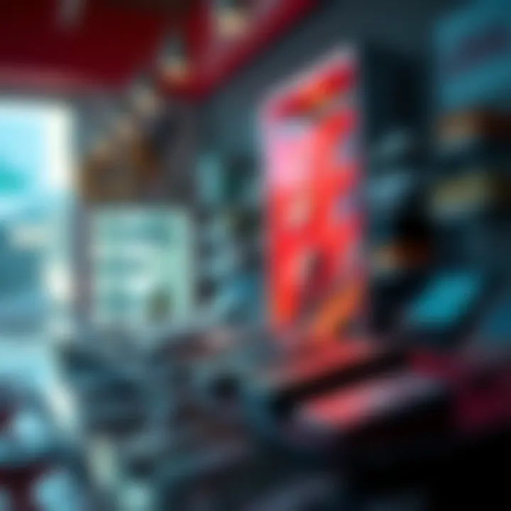 Various ledger devices displayed in a retail store in Saudi Arabia