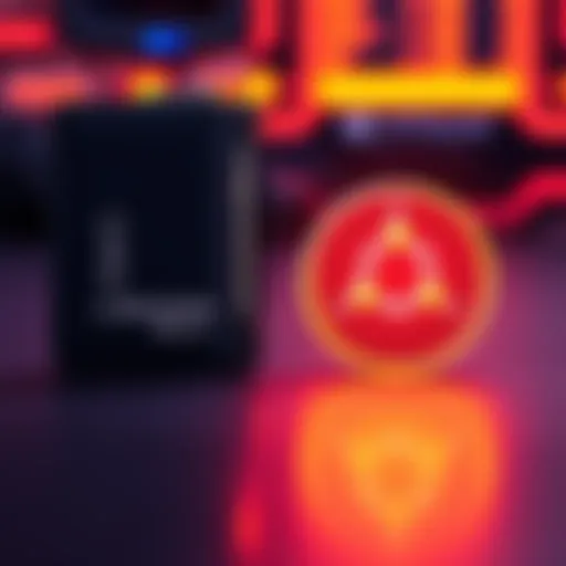 A Ledger Nano S digital wallet next to the IOTA logo, highlighting the loss of compatibility