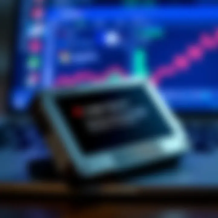 A close-up of a Ledger Nano S device displaying an error message related to spend permit transactions, with a background showing a laptop and cryptocurrency application interface.