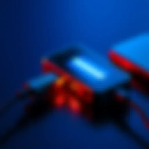 Ledger Nano X device connected to a charging cable, showing signs of battery issues, illustrating frustration among users due to the device's unresponsiveness when unplugged.