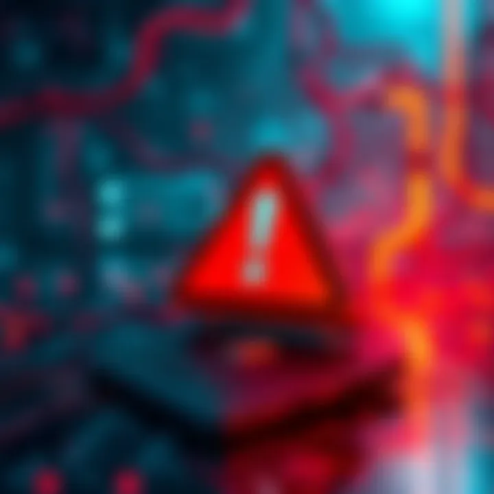 A warning sign and Ledger wallet representing security breach affecting customer data.