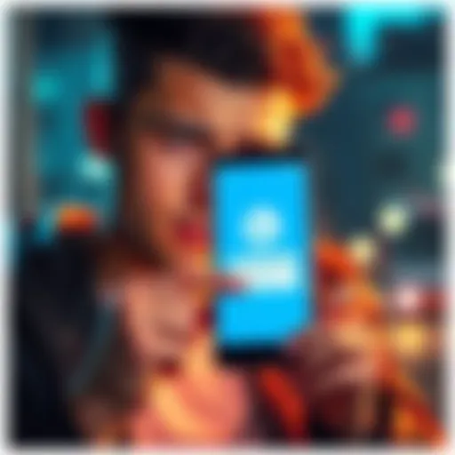 Person searching for Ledger app APK on a smartphone with a frustrated expression and a missing app icon from Play Store