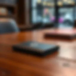 A Ledger cold wallet device placed on a wooden table, representing Bitcoin storage security concerns.