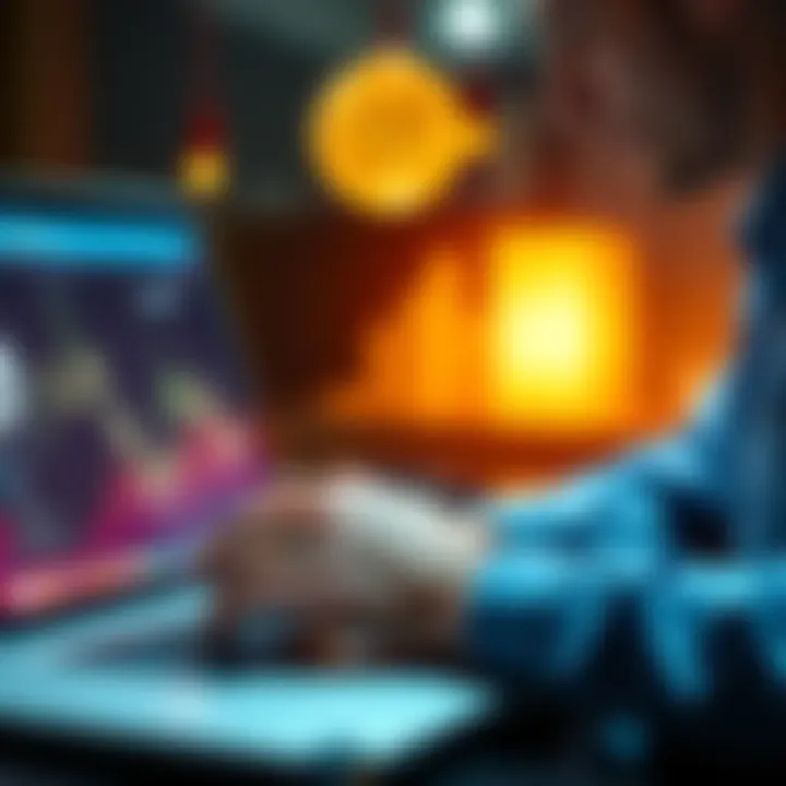 A person using a Ledger wallet on a laptop to swap cryptocurrency securely