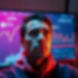 A person looking frustrated while trying to swap ETH for BTC on Ledger Live, with a digital wallet interface on a computer screen in the background.