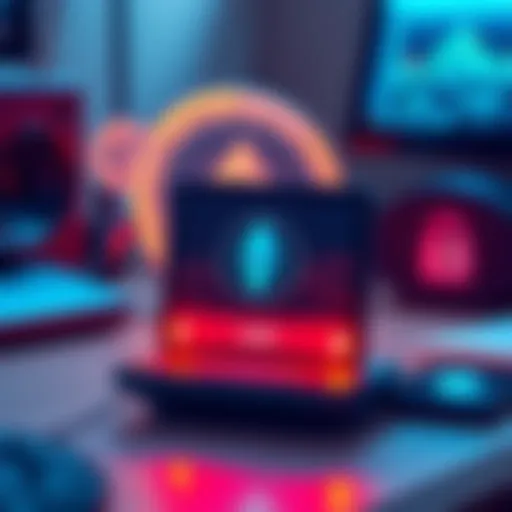 A Ledger Nano S wallet displaying Monero XMR on the screen, set on a desk with security symbols around it