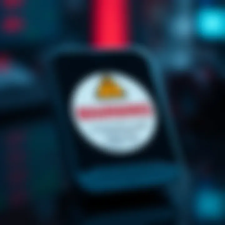 Ledger Nano S device with a caution sign about discontinuation of Ledger Live support for sending ETH and tokens
