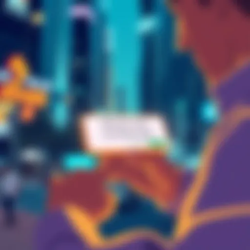 Illustration of a person using a Ledger device with a prompt showing the witness path.