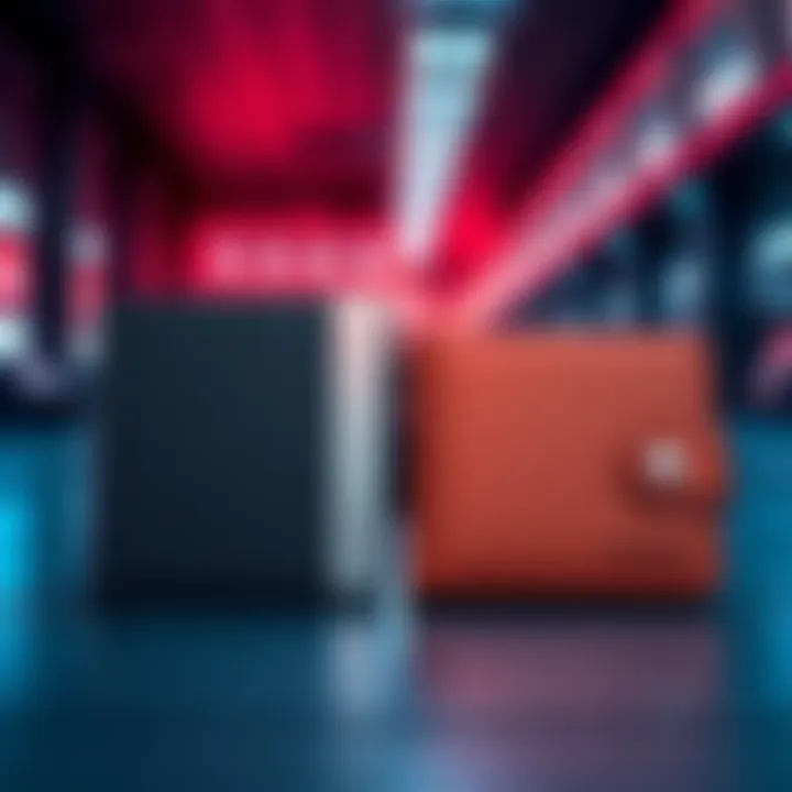 Two hardware wallets, one representing Ledger and the other Trezor, placed side by side highlighting their design differences.