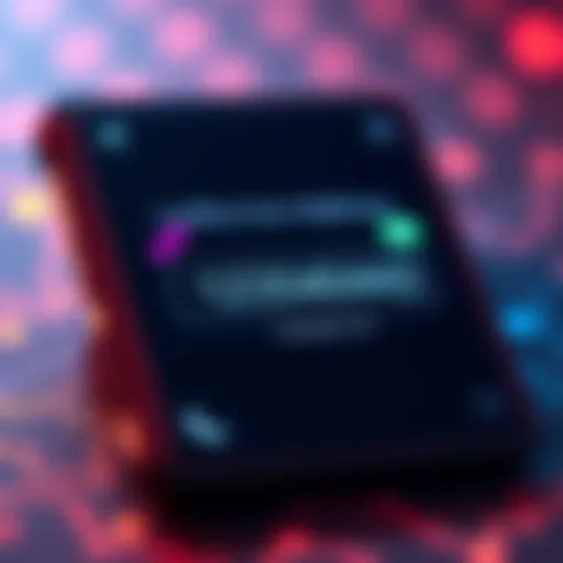 A visual representation of a Ledger wallet interface showing a new receiving address, indicating changes after a transaction.