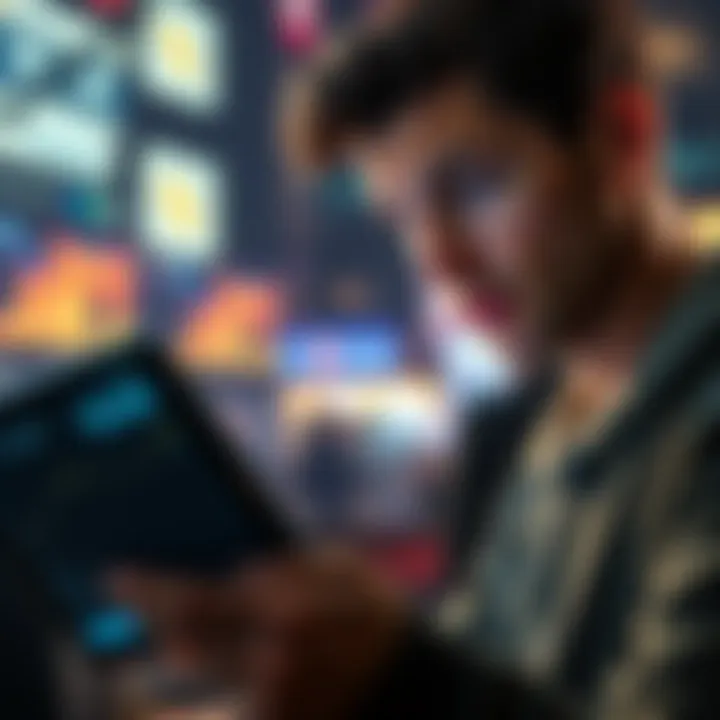 A person looks concerned while checking their Ledger wallet, showing a dropped asset value on the screen.