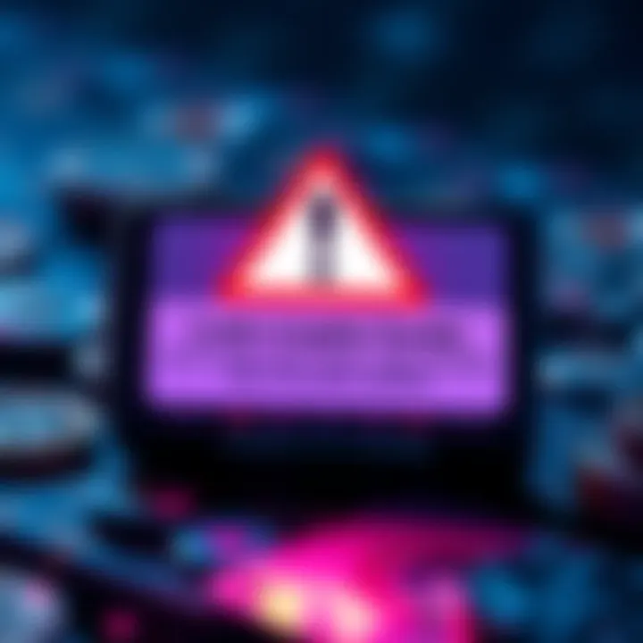 Ledger Wallet with Warning Sign A Ledger Nano X wallet displaying a warning sign about lost crypto funds after firmware update