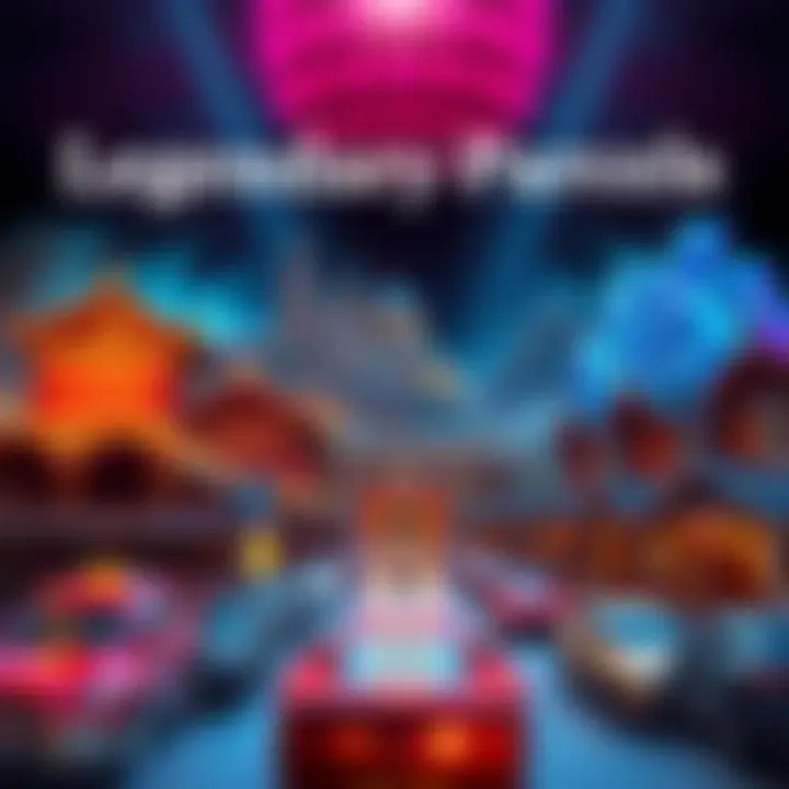 Legendary Parcels Collection A visual showcasing rare legendary parcels, highlighting their unique designs and vibrant colors.