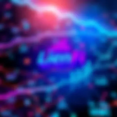 The LienFi logo displayed against a backdrop of blockchain graphics representing growth and innovation in the lien market