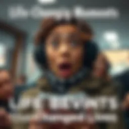 A person receiving unexpected news with a shocked expression, symbolizing a sudden life change.
