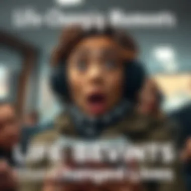 A person receiving unexpected news with a shocked expression, symbolizing a sudden life change.
