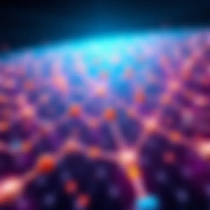 Illustration showing lightweight nodes connected to a blockchain network, highlighting scalability and storage concerns