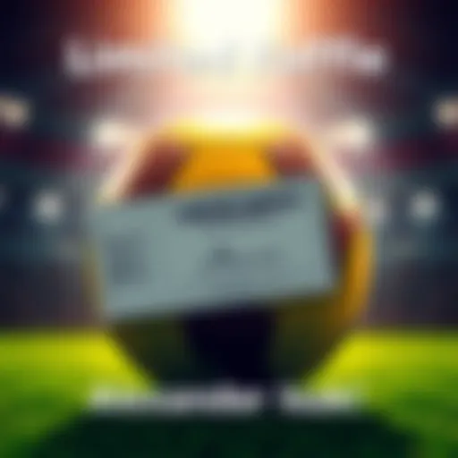 A graphic showing a raffle ticket with a football and Alexander Isak's signature in the background
