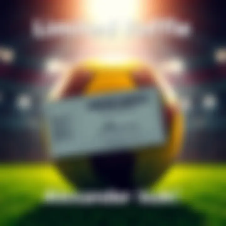 A graphic showing a raffle ticket with a football and Alexander Isak's signature in the background
