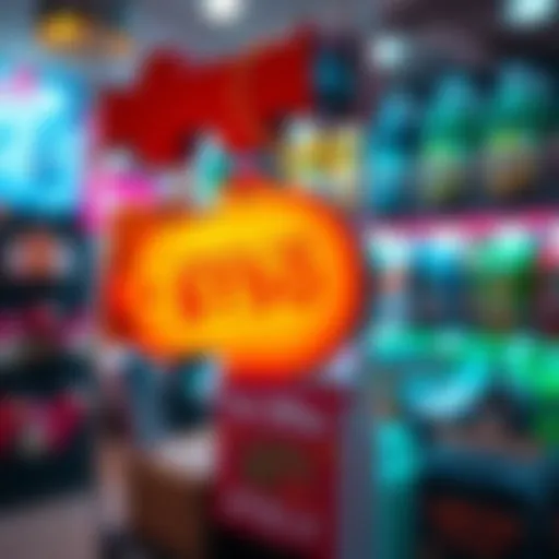 A vibrant display of a popular item with a tag showing a discounted price and a clock symbol indicating urgency.