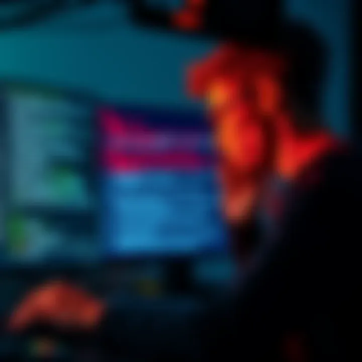 Linux Node Operations A person troubleshooting node bonus issues on a Linux computer, showing error messages and terminal commands.