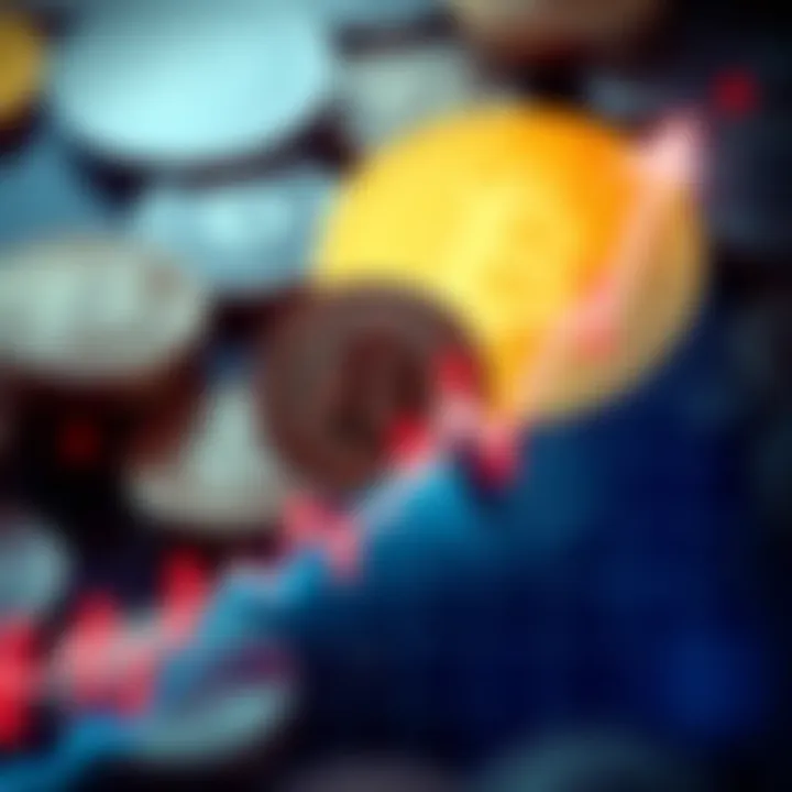 Graph showing Litecoin price rising, similar to Bitcoin in 2017, with a digital currency background.