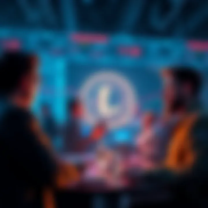 Engaging Litecoin Market Analysis Traders discussing insights and strategies around Litecoin markets