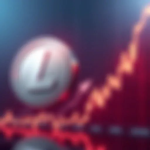 A visual of the Litecoin logo alongside a chart showing its price growth in 2026