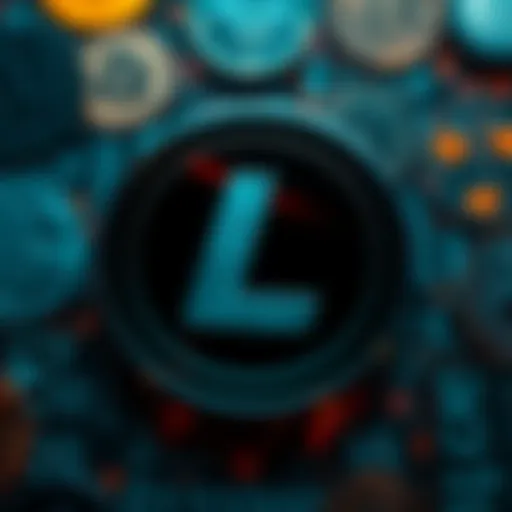 The Litecoin logo displayed prominently with a digital currency background, showcasing its appeal in the crypto market.