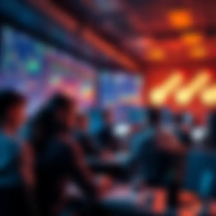 Traders discussing Litecoin market trends and strategies in a lively chat room