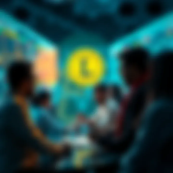 People engaged in a discussion about Litecoin trading strategies and market events