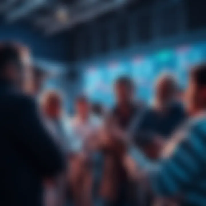 People engaging in a conversation about Litecoin trading strategies and market trends