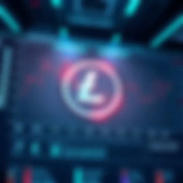 A graphic showing Litecoin transactions across various categories like gaming, hosting, and gift cards