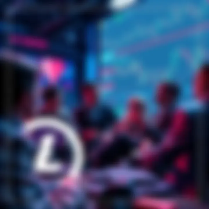 A dynamic digital conversation on Litecoin, showcasing trader interactions and market analysis