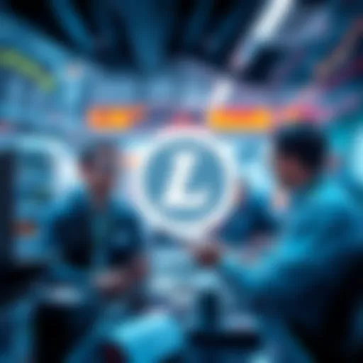 Traders engaging in discussions about Litecoin market strategies and technical analysis