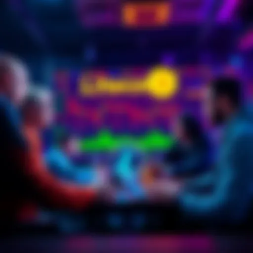 A group of people sharing ideas about Litecoin trading strategies and technical analysis in a chat setting.