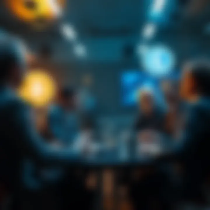 Litecoin Value Discussion A group of experts discussing the potential valuation of Litecoin at $15,000 per coin.