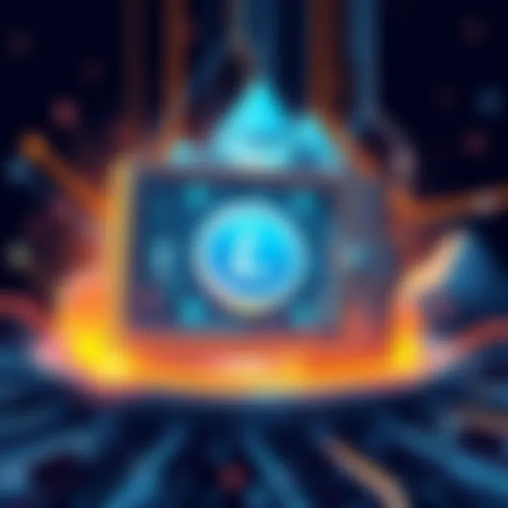 Illustration of a digital wallet facing technical issues