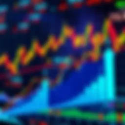 Overview of LitVM's impressive growth metrics with a background of financial graphs and trading charts.