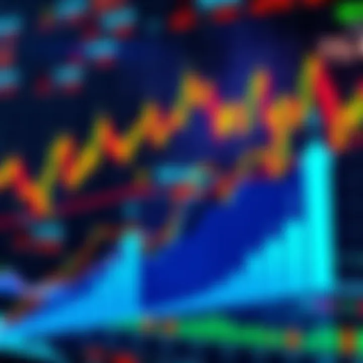 Overview of LitVM's impressive growth metrics with a background of financial graphs and trading charts.