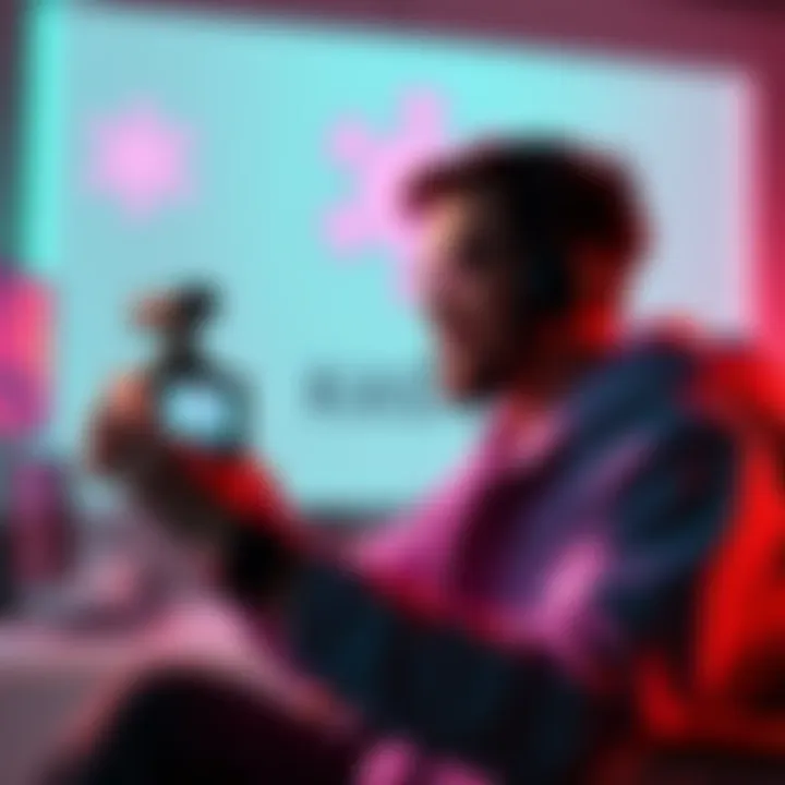 Content creator streaming a live video on Vivoor platform with Kaspa logo in the background