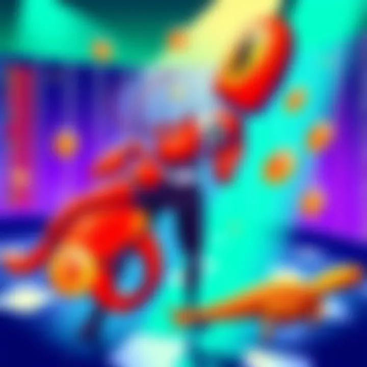 Lobster Campaign Trading A vibrant illustration showing colorful AI tokens and a lobster character encouraging trading and competition, with a leaderboard in the background.