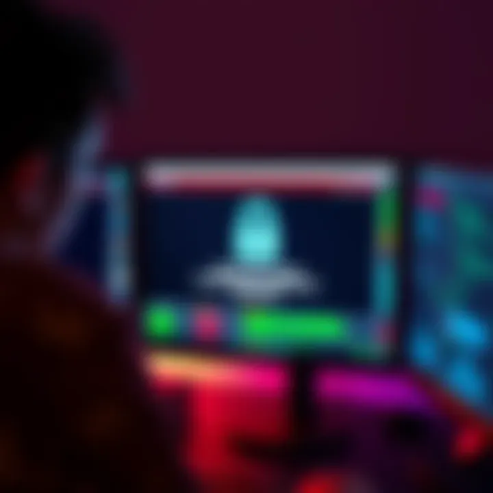 A person looks concerned while viewing a computer screen showing a locked account message, symbolizing urgency for help.