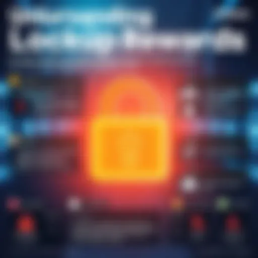 Understanding Lockup Rewards An infographic illustrating lockup rewards and speed retention requirements after the second migration, featuring a clear breakdown of key points and visuals of asset lockup.