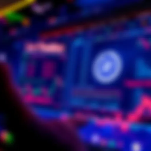 A digital interface showing LoFeeBot trading on Solana with features like minting, adding liquidity, and burning tokens.