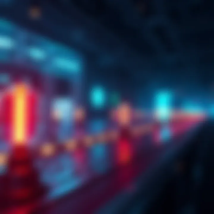 A digital representation of Loopring's strategy for 2025, emphasizing a stable and functional platform with glowing lights symbolizing continuous operation.