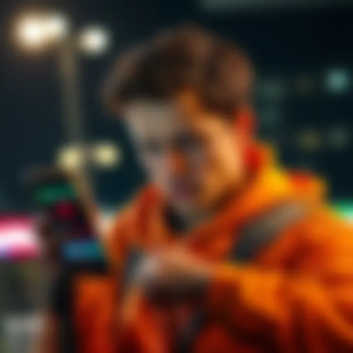 A person looking disappointed while checking a streak tracker on their phone, symbolizing streak loss.