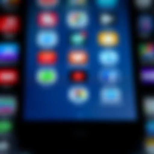 A smartphone screen showing an empty app grid, highlighting missing game and app icons