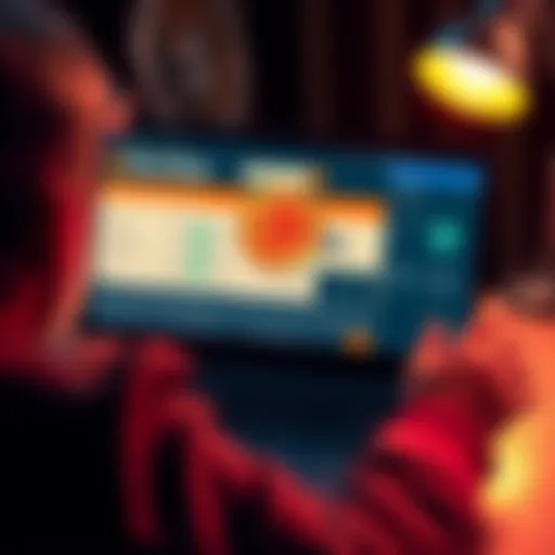 Lost Cavirtex Account A person looking at an old laptop screen, showing a cryptocurrency account with Bitcoin from 2014, expressing concern about recovery options after acquisition by Kraken.