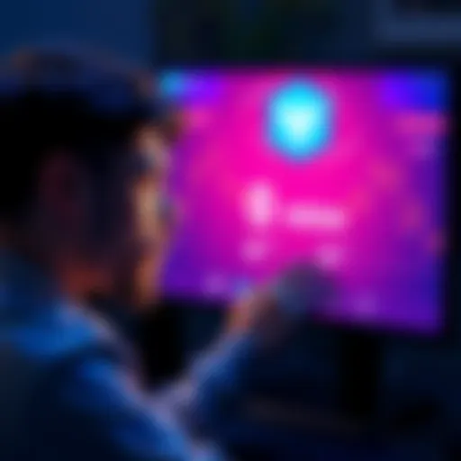 A person looking at a computer screen showing a Yoroi wallet with a zero balance, looking concerned.